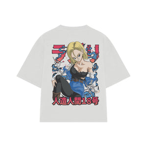 Playera streetwear premium de anime y gaming ExtraLife MX, corte oversized drop shoulder ligero y fresco en color Deep Black y Off-White, moda urbana mexicana de culto.