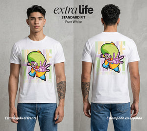 El Poder de las Esferas | El Corazon de Acero #00671 - Playera Standard Fit | Pure White - Foto en modelo