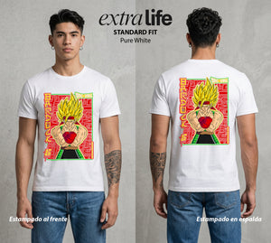 El Poder de las Esferas | El Primer Rebelde #00673 - Playera Standard Fit | Pure White - Foto en modelo