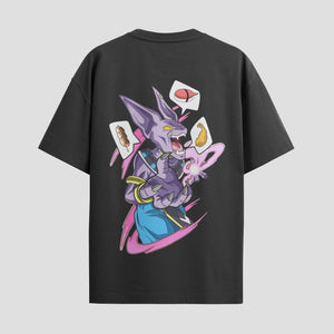 Playera urbana de anime y gaming ExtraLife MX, corte Standard Fit unisex ligero y transpirable en color Deep Black y Pure White, ropa de uso diario para gym y casual.