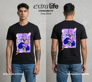 El Poder de las Esferas | El Dios Felino #00677 - Playera Standard Fit | Deep Black - Foto en modelo