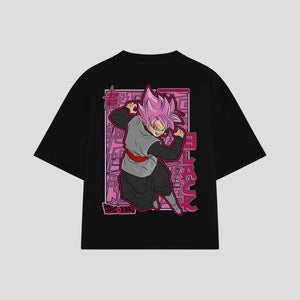 Playera streetwear premium de anime y gaming ExtraLife MX, corte oversized drop shoulder ligero y fresco en color Deep Black y Off-White, moda urbana mexicana de culto.
