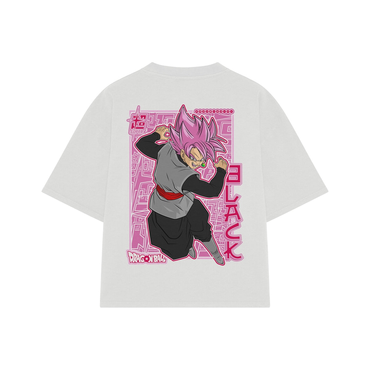 Playera streetwear premium de anime y gaming ExtraLife MX, corte oversized drop shoulder ligero y fresco en color Deep Black y Off-White, moda urbana mexicana de culto.