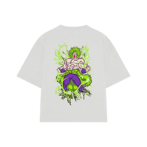 Playera streetwear premium de anime y gaming ExtraLife MX, corte oversized drop shoulder ligero y fresco en color Deep Black y Off-White, moda urbana mexicana de culto.