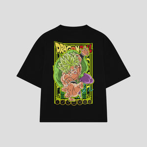 Playera streetwear premium de anime y gaming ExtraLife MX, corte oversized drop shoulder ligero y fresco en color Deep Black y Off-White, moda urbana mexicana de culto.