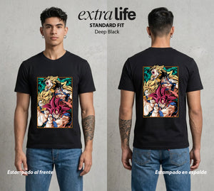 El Poder de las Esferas | Los Heroes del Universo #00697 - Playera Standard Fit | Deep Black - Foto en modelo