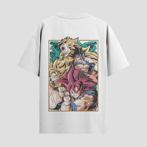 Playera urbana de anime y gaming ExtraLife MX, corte Standard Fit unisex ligero y transpirable en color Deep Black y Pure White, ropa de uso diario para gym y casual.