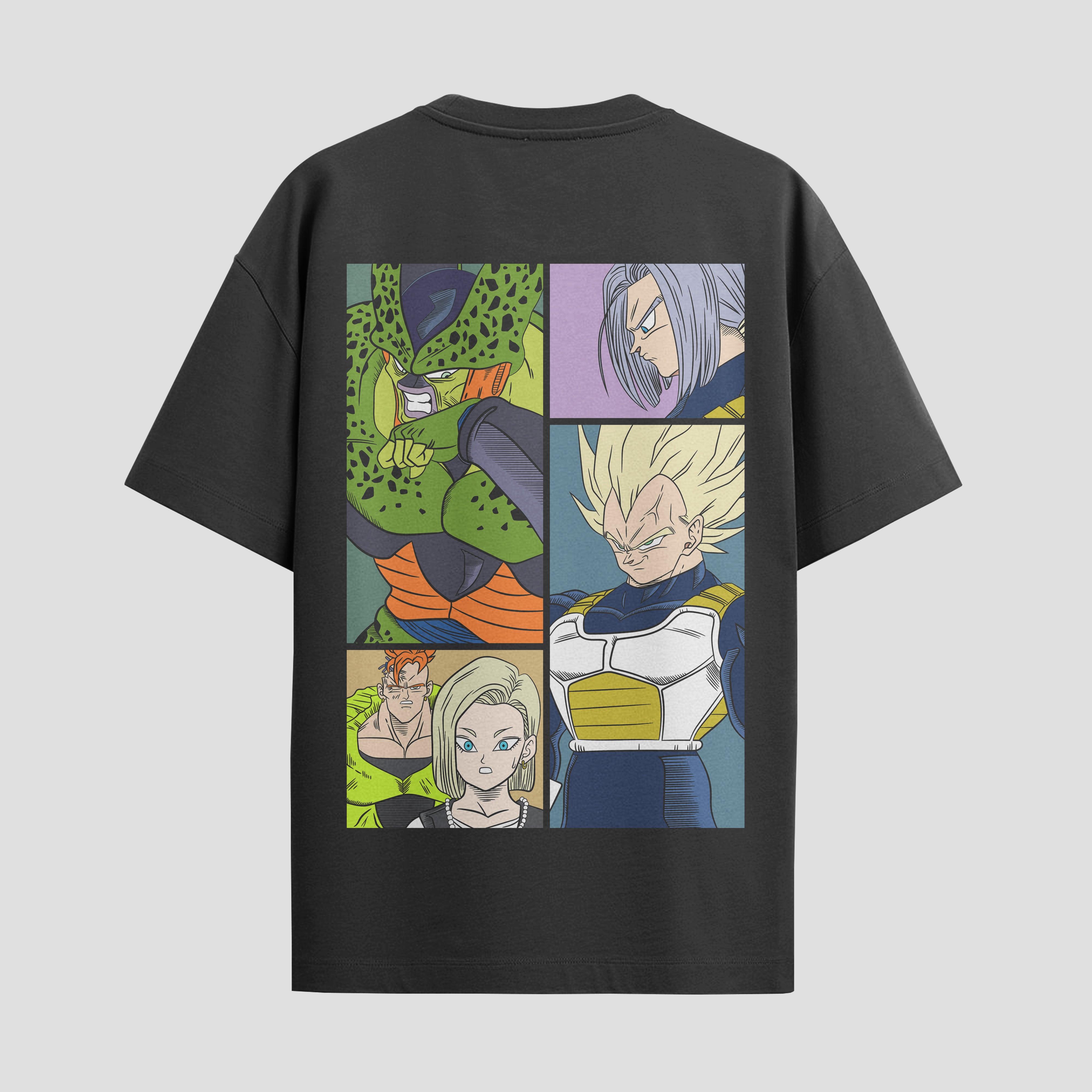 Playera urbana de anime y gaming ExtraLife MX, corte Standard Fit unisex ligero y transpirable en color Deep Black y Pure White, ropa de uso diario para gym y casual.