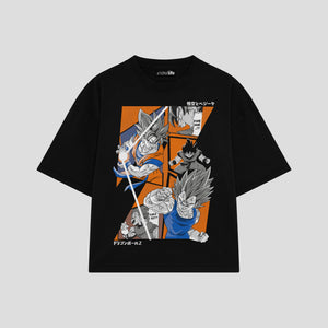 Playera streetwear premium de anime y gaming ExtraLife MX, corte oversized drop shoulder ligero y fresco en color Deep Black y Off-White, moda urbana mexicana de culto.