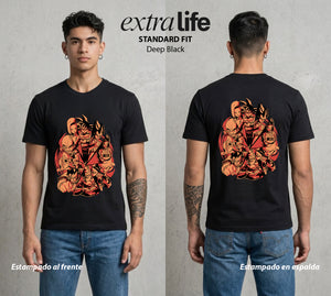 El Poder de las Esferas | Los Heroes del Universo #00705 - Playera Standard Fit | Deep Black - Foto en modelo
