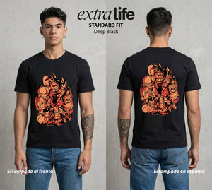 El Poder de las Esferas | Los Heroes del Universo #00705 - Playera Classic Premium | Deep Black - Foto en modelo