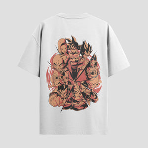 Playera urbana de anime y gaming ExtraLife MX, corte Standard Fit unisex ligero y transpirable en color Deep Black y Pure White, ropa de uso diario para gym y casual.