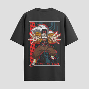 Playera urbana de anime y gaming ExtraLife MX, corte Standard Fit unisex ligero y transpirable en color Deep Black y Pure White, ropa de uso diario para gym y casual.