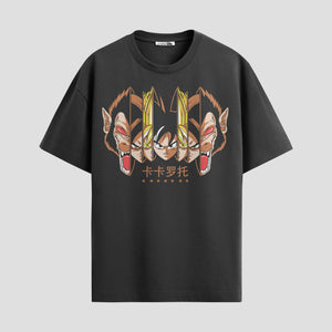 Playera urbana de anime y gaming ExtraLife MX, corte Standard Fit unisex ligero y transpirable en color Deep Black y Pure White, ropa de uso diario para gym y casual.