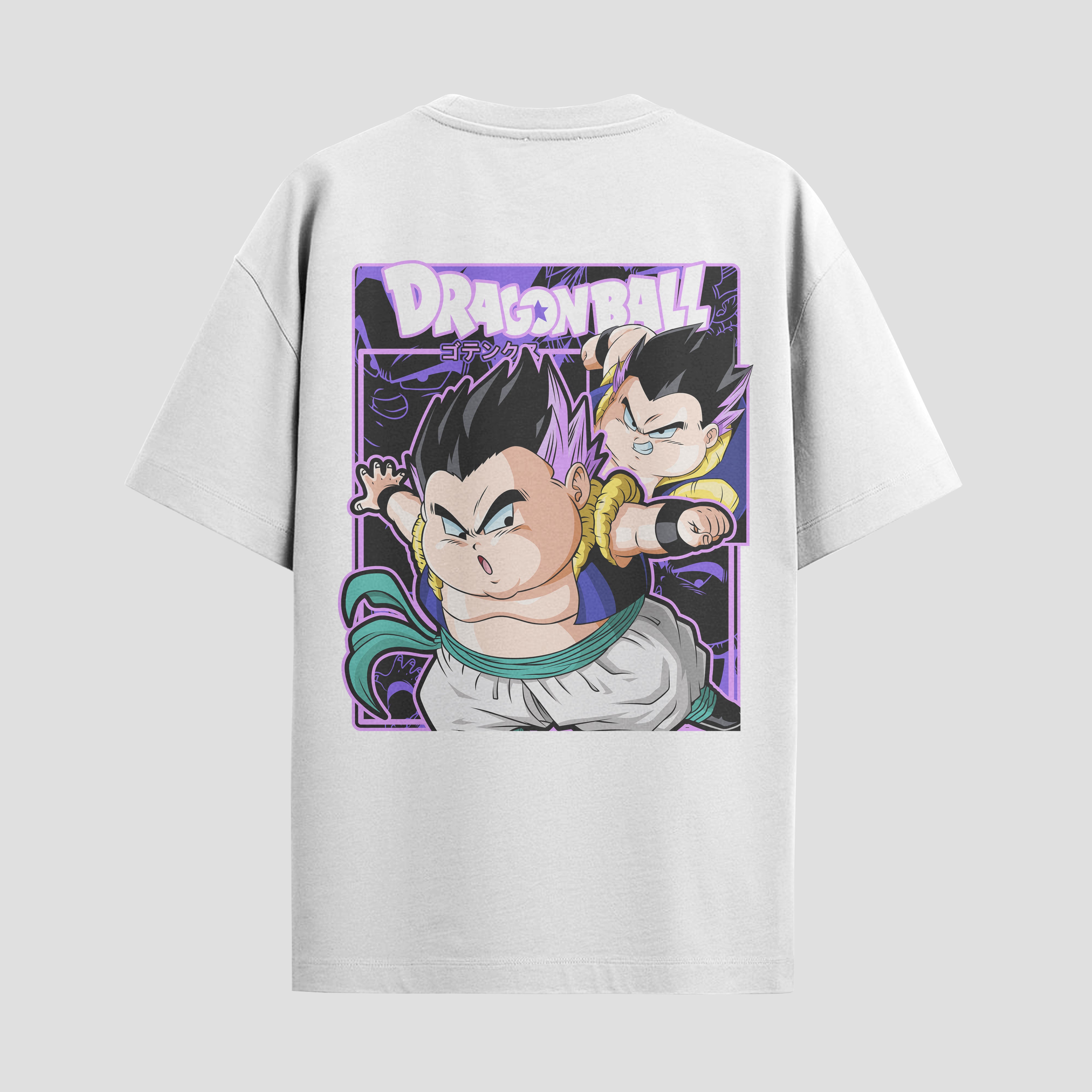 Playera urbana de anime y gaming ExtraLife MX, corte Standard Fit unisex ligero y transpirable en color Deep Black y Pure White, ropa de uso diario para gym y casual.