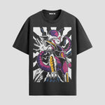 Playera urbana de anime y gaming ExtraLife MX, corte Standard Fit unisex ligero y transpirable en color Deep Black y Pure White, ropa de uso diario para gym y casual.