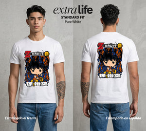 El Poder de las Esferas | Guerrero de las Estrellas Pop Art #00723 - Playera Classic Premium | Pure White - Foto en modelo
