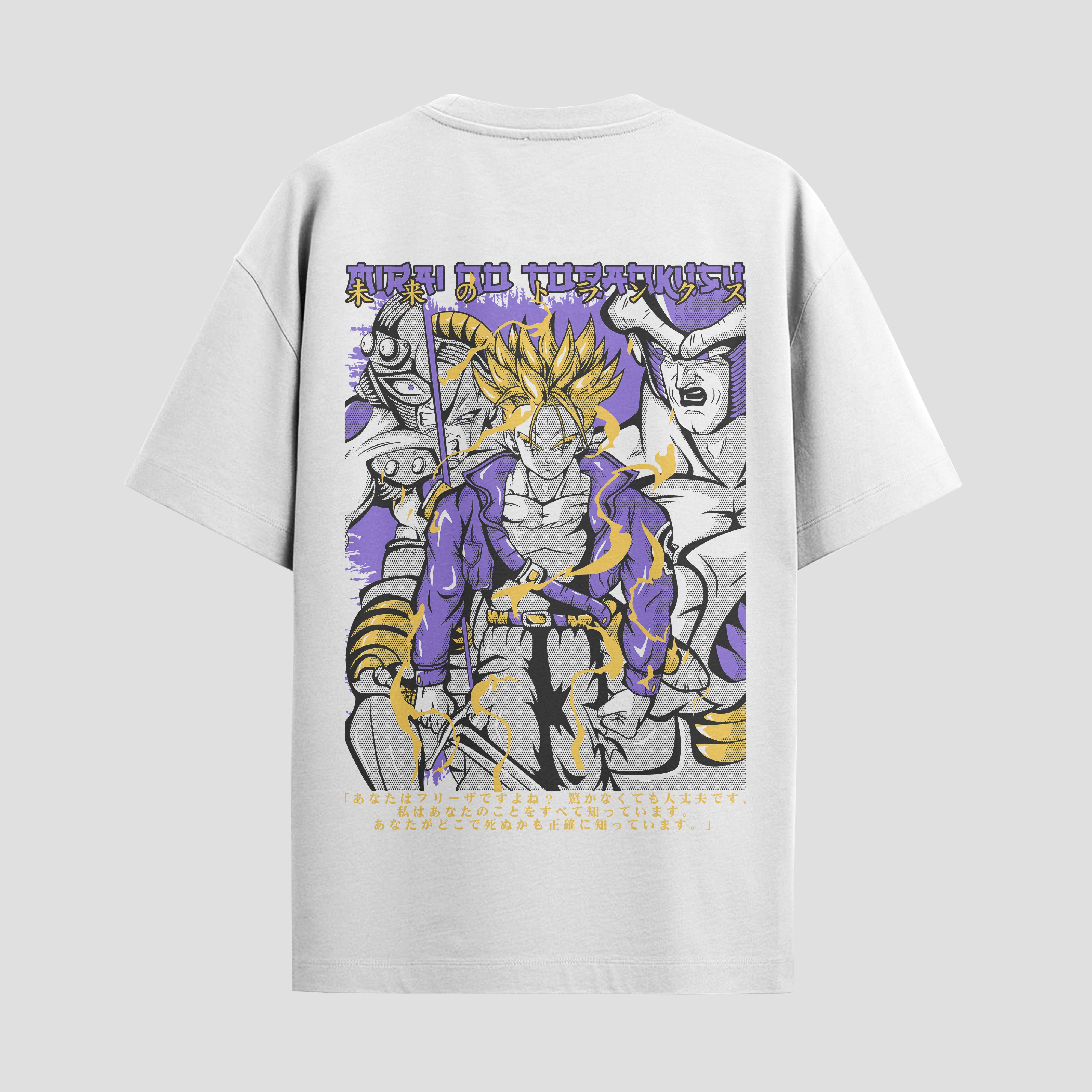 Playera urbana de anime y gaming ExtraLife MX, corte Standard Fit unisex ligero y transpirable en color Deep Black y Pure White, ropa de uso diario para gym y casual.