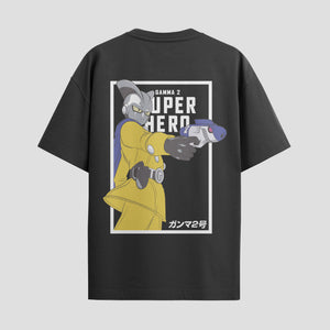 Playera urbana de anime y gaming ExtraLife MX, corte Standard Fit unisex ligero y transpirable en color Deep Black y Pure White, ropa de uso diario para gym y casual.