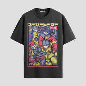 Playera urbana de anime y gaming ExtraLife MX, corte Classic Premium unisex ligero y transpirable en color Deep Black y Pure White, ropa de uso diario para gym y casual.