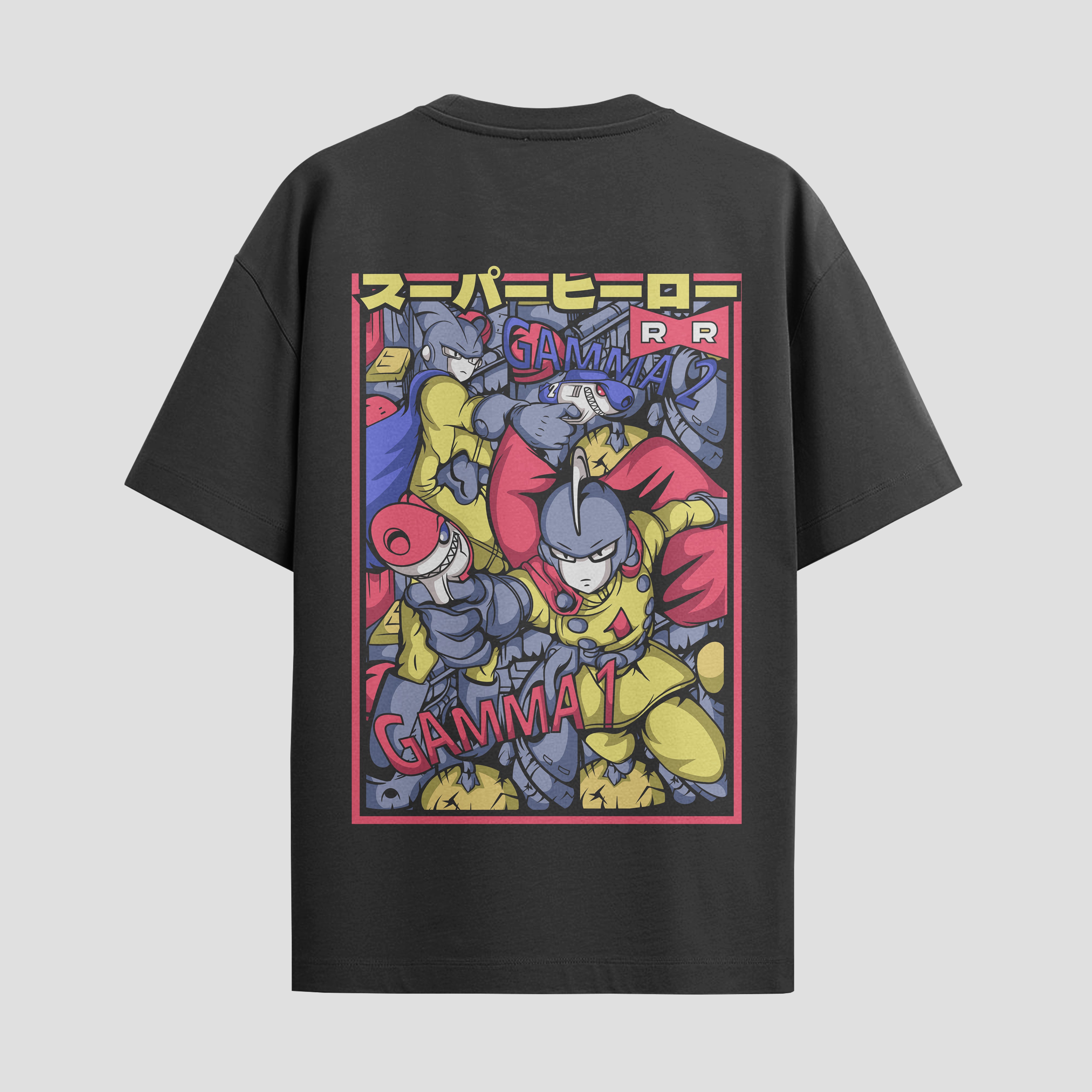 Playera urbana de anime y gaming ExtraLife MX, corte Standard Fit unisex ligero y transpirable en color Deep Black y Pure White, ropa de uso diario para gym y casual.