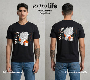 El Poder de las Esferas | La Fusion Suprema #00736 - Playera Standard Fit | Deep Black - Foto en modelo