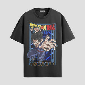 Playera urbana de anime y gaming ExtraLife MX, corte Standard Fit unisex ligero y transpirable en color Deep Black y Pure White, ropa de uso diario para gym y casual.