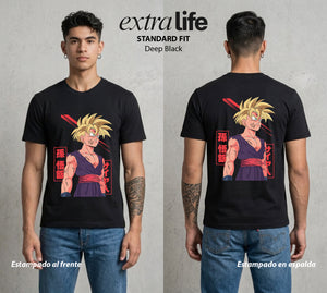 El Poder de las Esferas | El Mas Poderoso del Hijo #00743 - Playera Standard Fit | Deep Black - Foto en modelo
