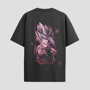Playera urbana de anime y gaming ExtraLife MX, corte Standard Fit unisex ligero y transpirable en color Deep Black y Pure White, ropa de uso diario para gym y casual.