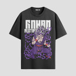 Playera urbana de anime y gaming ExtraLife MX, corte Standard Fit unisex ligero y transpirable en color Deep Black y Pure White, ropa de uso diario para gym y casual.