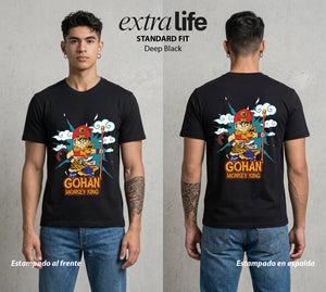 El Poder de las Esferas | El Hijo del Guerrero #00747 - Playera Classic Premium | Deep Black - Foto en modelo