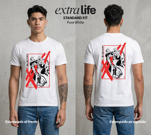 El Poder de las Esferas | La Perfeccion Genetica #00750 - Playera Standard Fit | Pure White - Foto en modelo