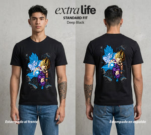 El Poder de las Esferas | Guerrero de las Estrellas #00753 - Playera Classic Premium | Deep Black - Foto en modelo