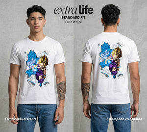 El Poder de las Esferas | Guerrero de las Estrellas #00753 - Playera Standard Fit | Pure White - Foto en modelo