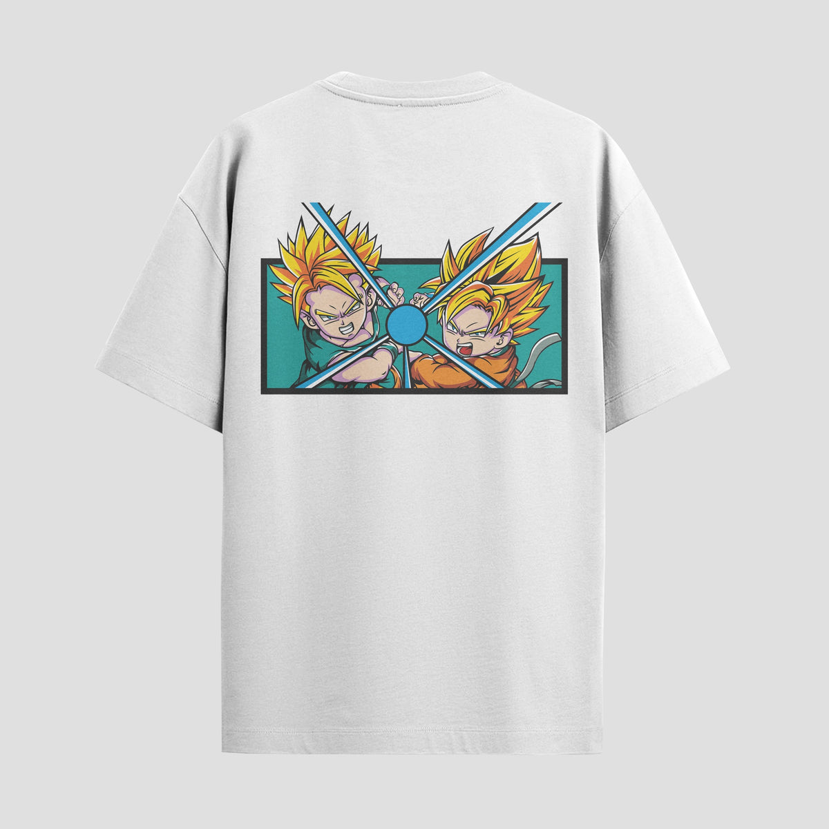 Playera urbana de anime y gaming ExtraLife MX, corte Classic Premium unisex ligero y transpirable en color Deep Black y Pure White, ropa de uso diario para gym y casual.