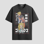 Playera urbana de anime y gaming ExtraLife MX, corte Standard Fit unisex ligero y transpirable en color Deep Black y Pure White, ropa de uso diario para gym y casual.