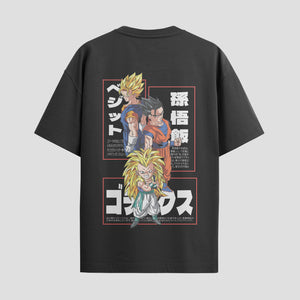 Playera urbana de anime y gaming ExtraLife MX, corte Standard Fit unisex ligero y transpirable en color Deep Black y Pure White, ropa de uso diario para gym y casual.