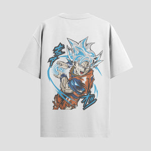 Playera urbana de anime y gaming ExtraLife MX, corte Standard Fit unisex ligero y transpirable en color Deep Black y Pure White, ropa de uso diario para gym y casual.