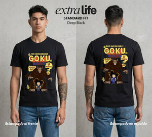 El Poder de las Esferas | El Elegido del Universo #00763 - Playera Standard Fit | Deep Black - Foto en modelo