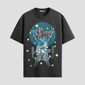 Playera urbana de anime y gaming ExtraLife MX, corte Standard Fit unisex ligero y transpirable en color Deep Black y Pure White, ropa de uso diario para gym y casual.