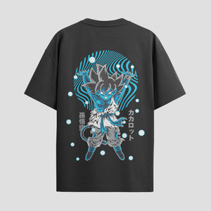 Playera urbana de anime y gaming ExtraLife MX, corte Standard Fit unisex ligero y transpirable en color Deep Black y Pure White, ropa de uso diario para gym y casual.