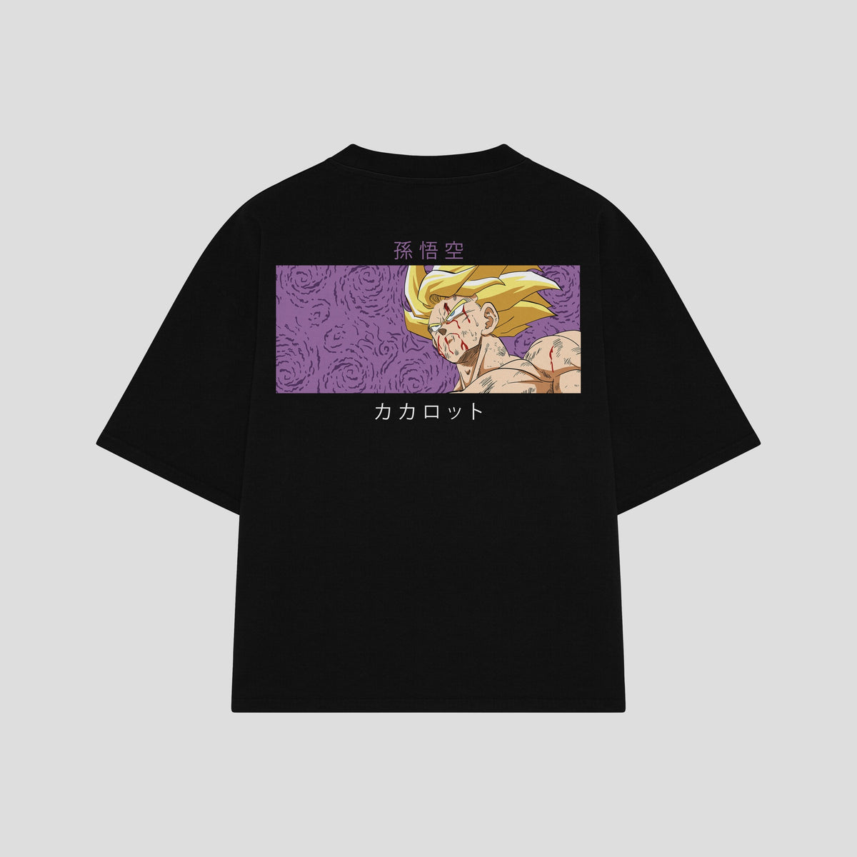 Playera streetwear premium de anime y gaming ExtraLife MX, corte oversized drop shoulder ligero y fresco en color Deep Black y Off-White, moda urbana mexicana de culto.