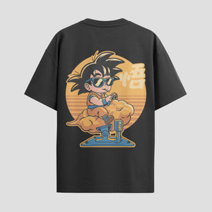 Playera urbana de anime y gaming ExtraLife MX, corte Standard Fit unisex ligero y transpirable en color Deep Black y Pure White, ropa de uso diario para gym y casual.