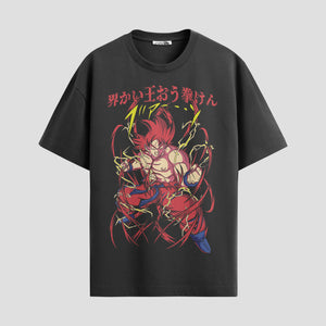 Playera urbana de anime y gaming ExtraLife MX, corte Standard Fit unisex ligero y transpirable en color Deep Black y Pure White, ropa de uso diario para gym y casual.