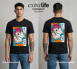 El Poder de las Esferas | Guerrero de las Estrellas #00783 - Playera Standard Fit | Deep Black - Foto en modelo