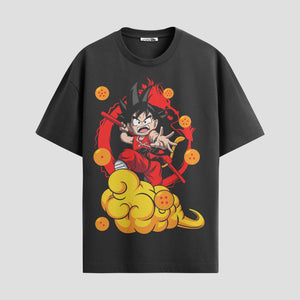 Playera urbana de anime y gaming ExtraLife MX, corte Standard Fit unisex ligero y transpirable en color Deep Black y Pure White, ropa de uso diario para gym y casual.