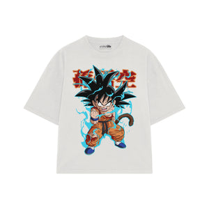 Playera streetwear premium de anime y gaming ExtraLife MX, corte oversized drop shoulder ligero y fresco en color Deep Black y Off-White, moda urbana mexicana de culto.