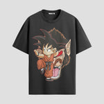 Playera urbana de anime y gaming ExtraLife MX, corte Standard Fit unisex ligero y transpirable en color Deep Black y Pure White, ropa de uso diario para gym y casual.