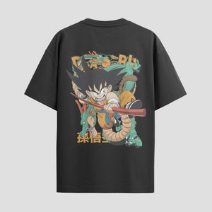 Playera urbana de anime y gaming ExtraLife MX, corte Standard Fit unisex ligero y transpirable en color Deep Black y Pure White, ropa de uso diario para gym y casual.