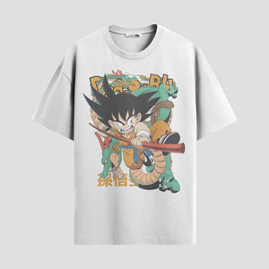 Playera urbana de anime y gaming ExtraLife MX, corte Standard Fit unisex ligero y transpirable en color Deep Black y Pure White, ropa de uso diario para gym y casual.